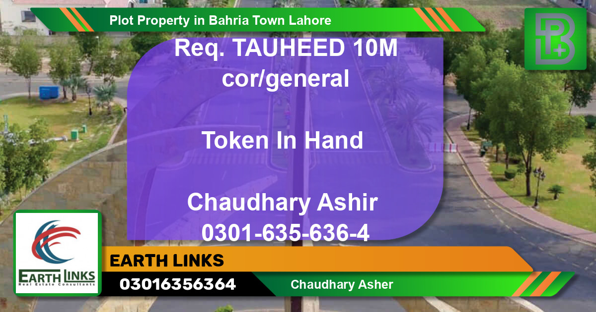 Residential Plot for Sale in Bahria Town, Lahore - (BP-46150)