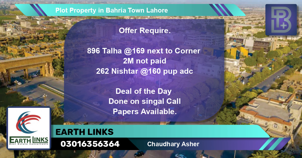 Residential Plot for Sale in Bahria Town, Lahore - (BP-46153)
