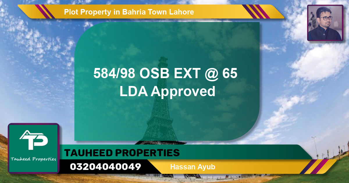 Residential Plot for Sale in Bahria Town, Lahore - (BP-46196)