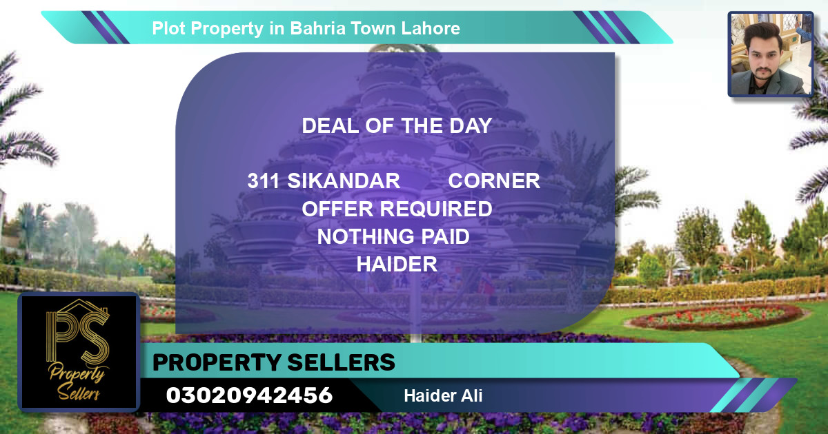 Residential Plot for Sale in Bahria Town, Lahore - (BP-46210)