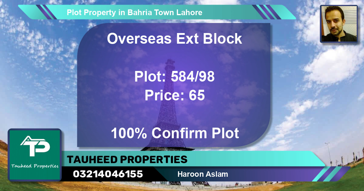 Residential Plot for Sale in Bahria Town, Lahore - (BP-46245)