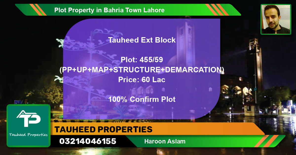 Residential Plot for Sale in Bahria Town, Lahore - (BP-46246)