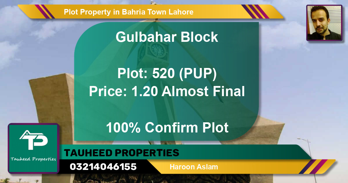 Residential Plot for Sale in Bahria Town, Lahore - (BP-46248)