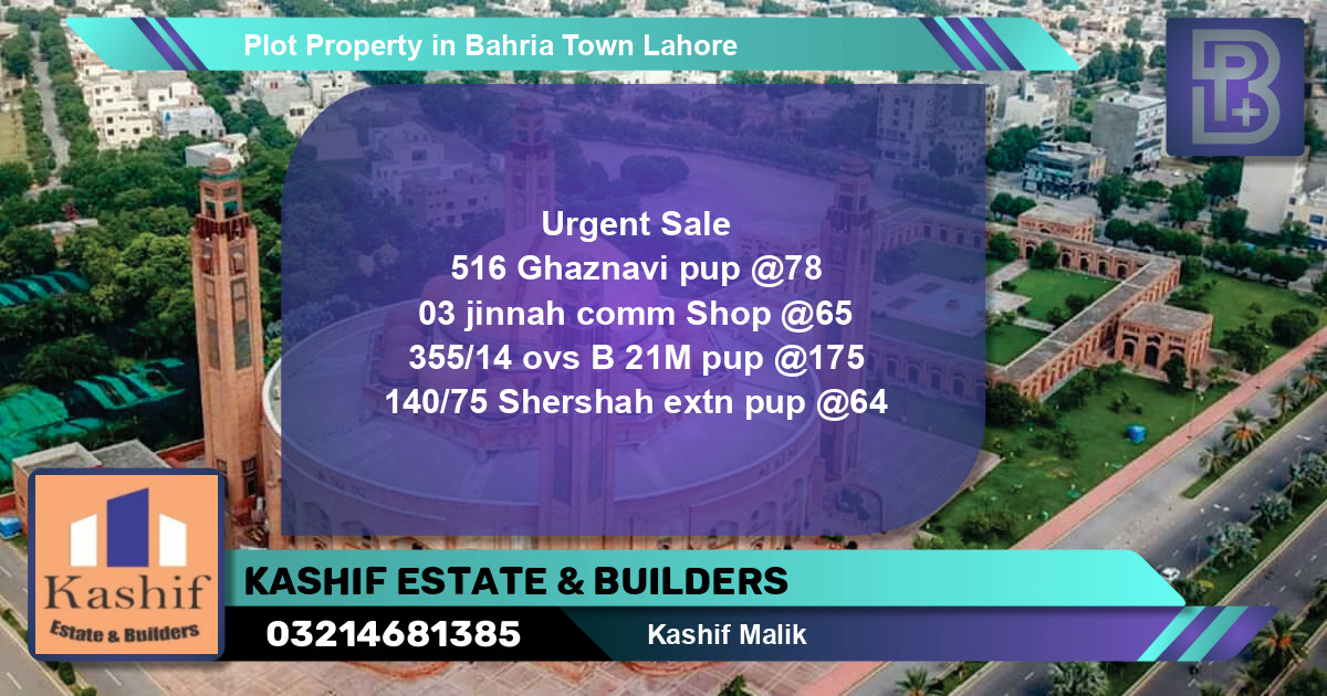 Residential Plot for Sale in Bahria Town, Lahore - (BP-46291)