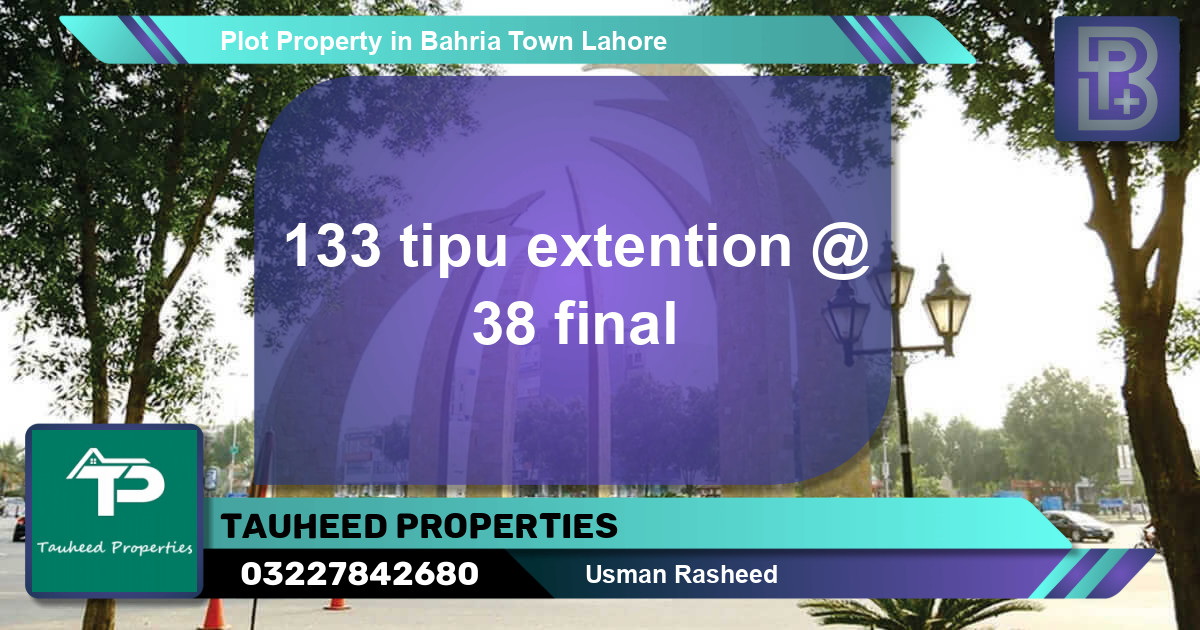 Residential Plot for Sale in Bahria Town, Lahore - (BP-46309)