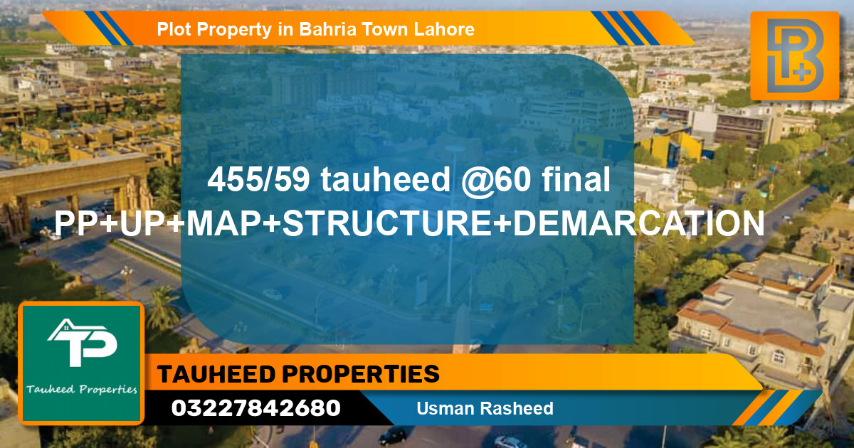 Residential Plot for Sale in Bahria Town, Lahore - (BP-46310)