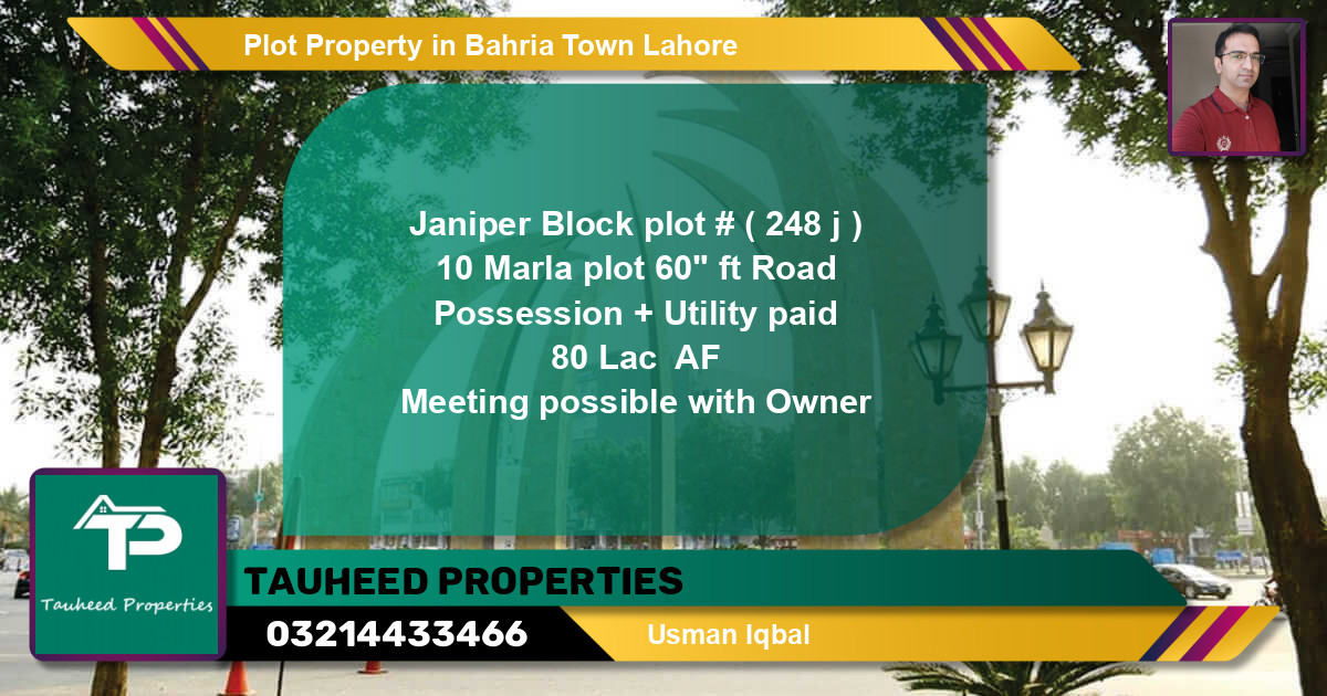 Residential Plot for Sale in Bahria Town, Lahore - (BP-46325)
