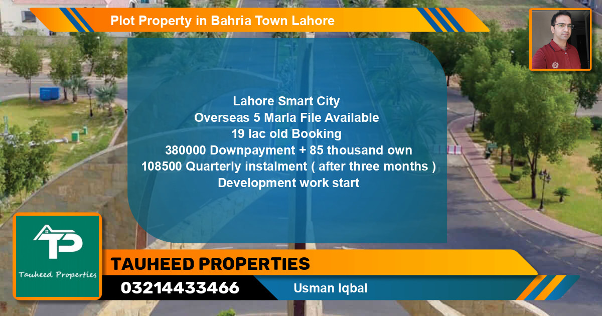 Residential Plot for Sale in Bahria Town, Lahore - (BP-46327)