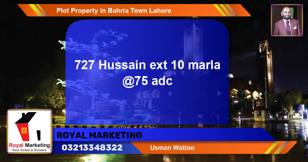 Residential Plot for Sale in Bahria Town, Lahore - (BP-46423)