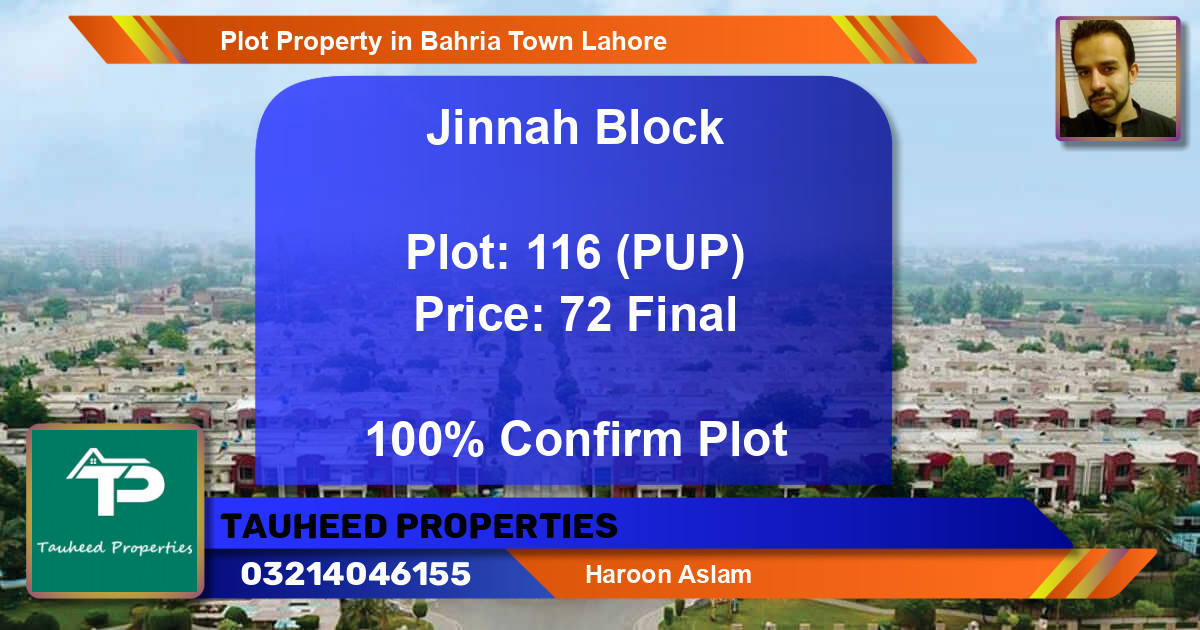 Residential Plot for Sale in Bahria Town, Lahore - (BP-46431)