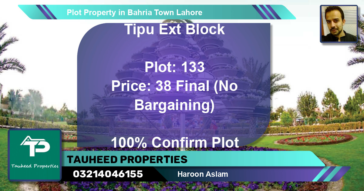 Residential Plot for Sale in Bahria Town, Lahore - (BP-46433)