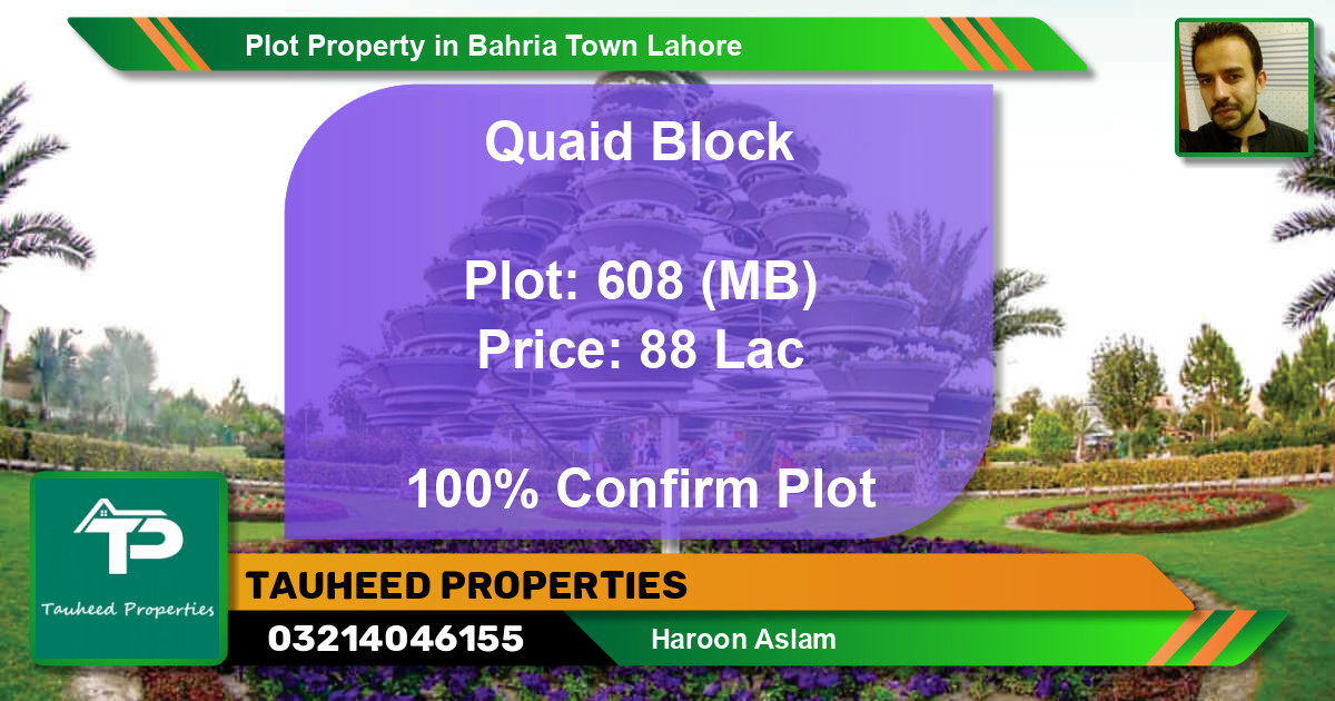 Residential Plot for Sale in Bahria Town, Lahore - (BP-46436)