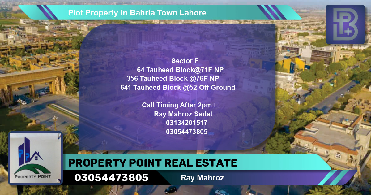 Residential Plot for Sale in Bahria Town, Lahore - (BP-46447)