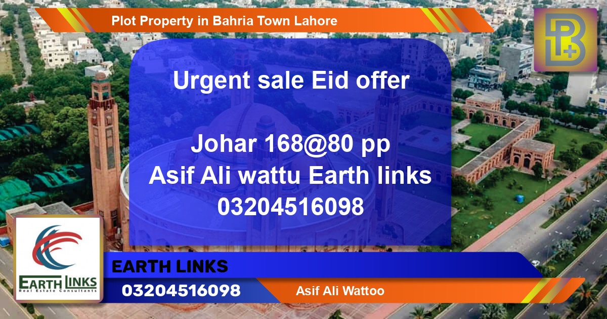Residential Plot for Sale in Bahria Town, Lahore - (BP-46458)