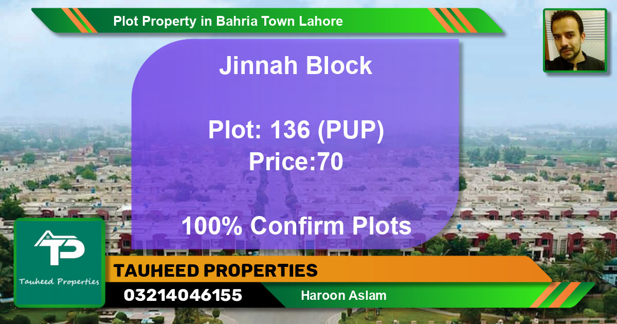 Residential Plot for Sale in Bahria Town, Lahore - (BP-46524)