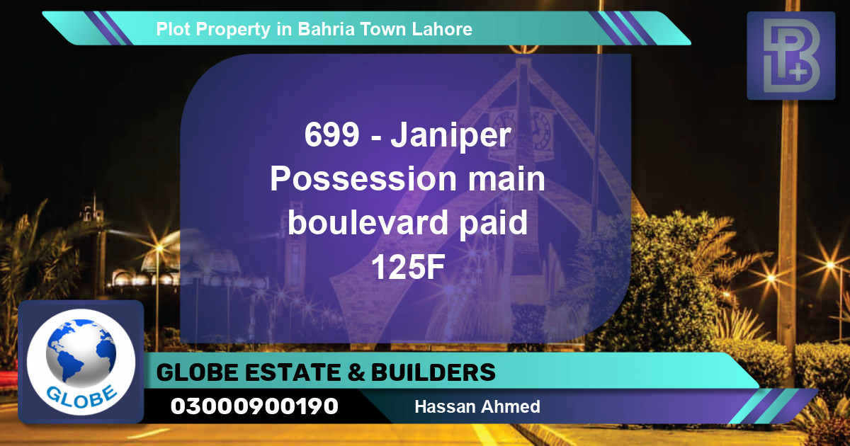 Residential Plot for Sale in Bahria Town, Lahore - (BP-46562)