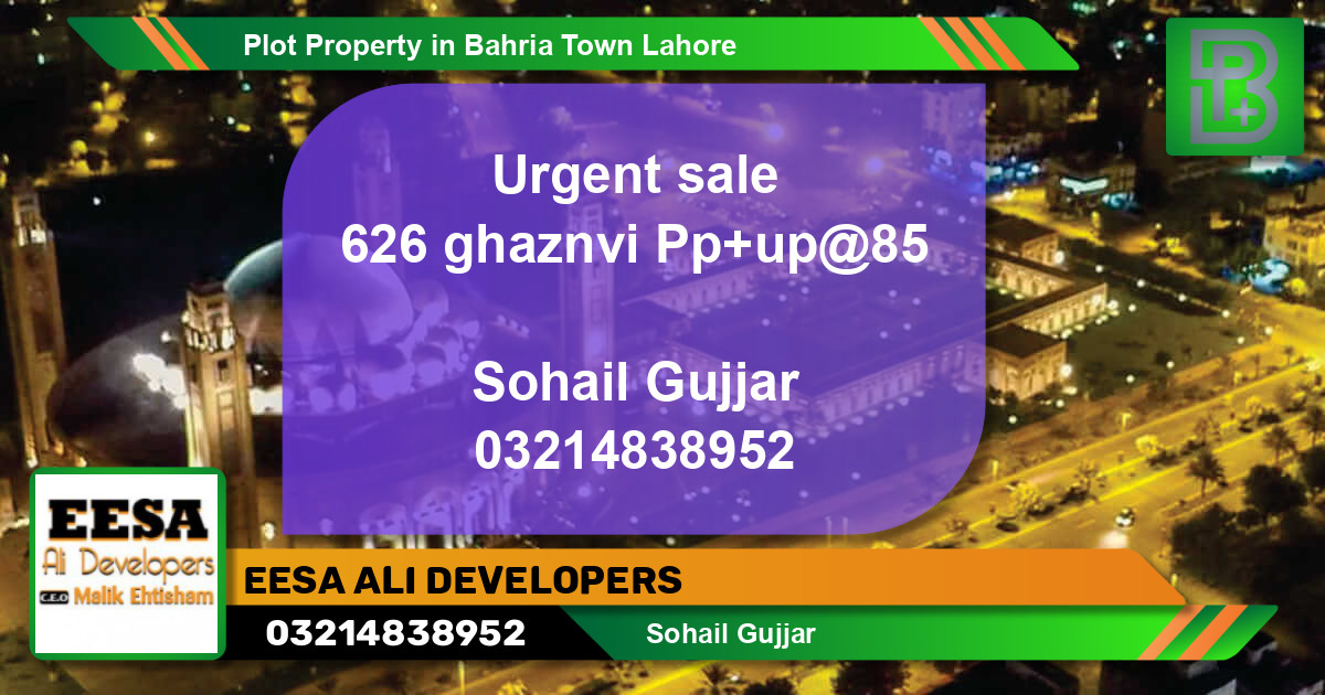 Residential Plot for Sale in Bahria Town, Lahore - (BP-46606)