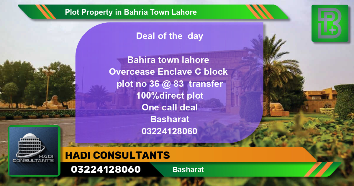 Residential Plot for Sale in Bahria Town, Lahore - (BP-46667)
