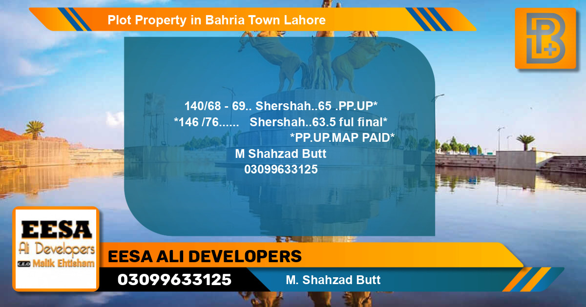 Residential Plot for Sale in Bahria Town, Lahore - (BP-46678)
