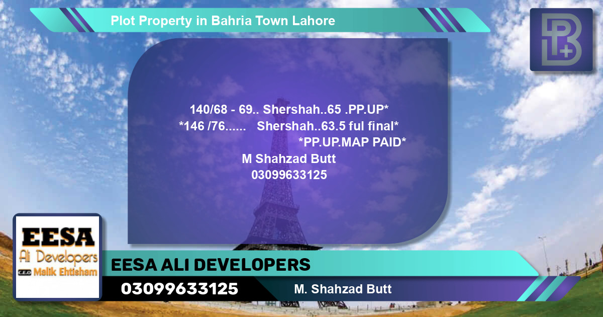Residential Plot for Sale in Bahria Town, Lahore - (BP-46679)
