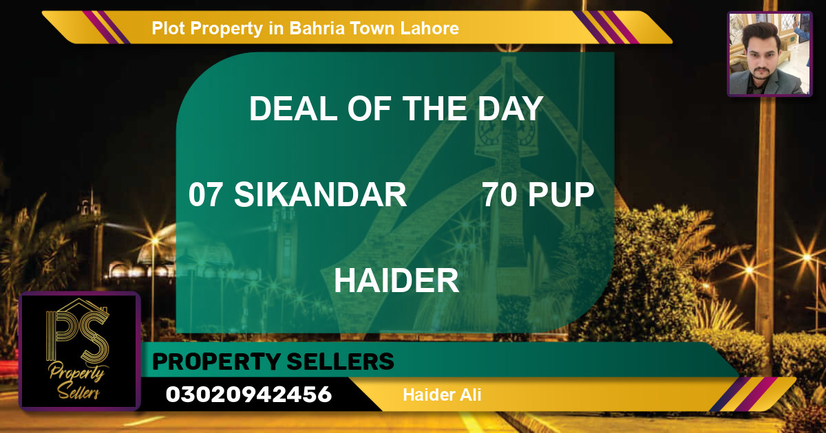 Residential Plot for Sale in Bahria Town, Lahore - (BP-46697)