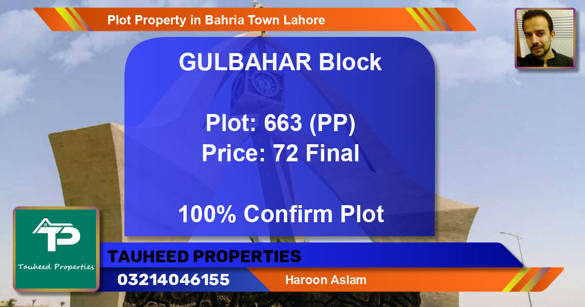 Residential Plot for Sale in Bahria Town, Lahore - (BP-46731)