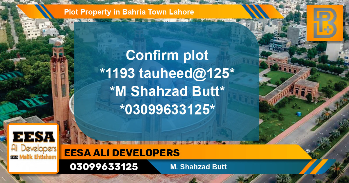 Residential Plot for Sale in Bahria Town, Lahore - (BP-46773)