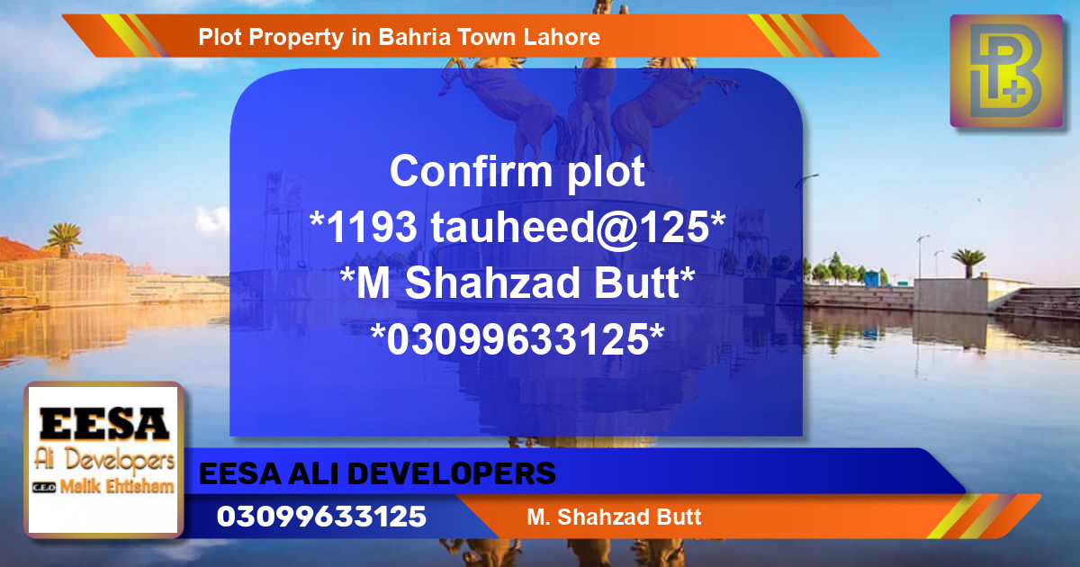 Residential Plot for Sale in Bahria Town, Lahore - (BP-46775)