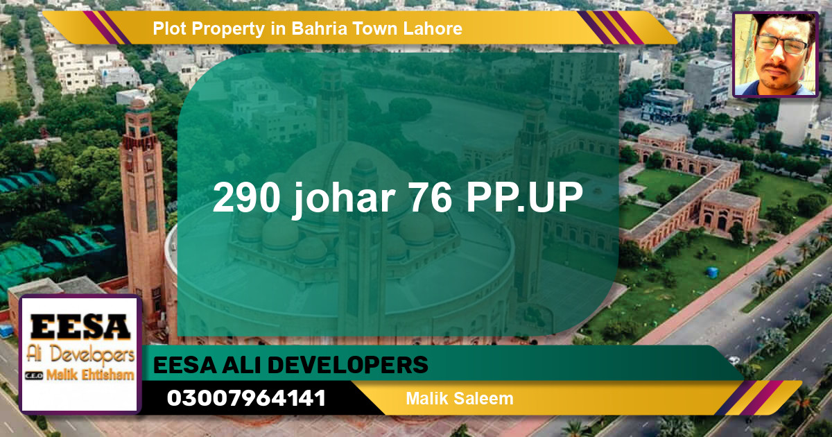 Residential Plot for Sale in Bahria Town, Lahore - (BP-46864)