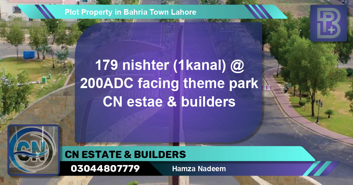 Residential Plot for Sale in Bahria Town, Lahore - (BP-46883)