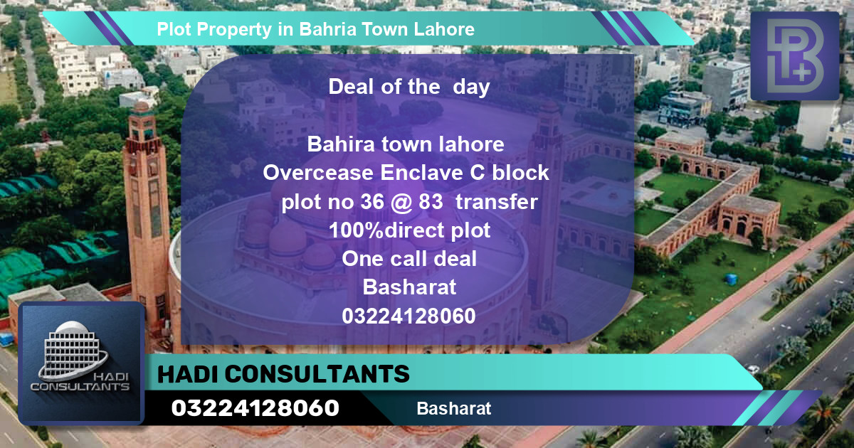 Residential Plot for Sale in Bahria Town, Lahore - (BP-47010)