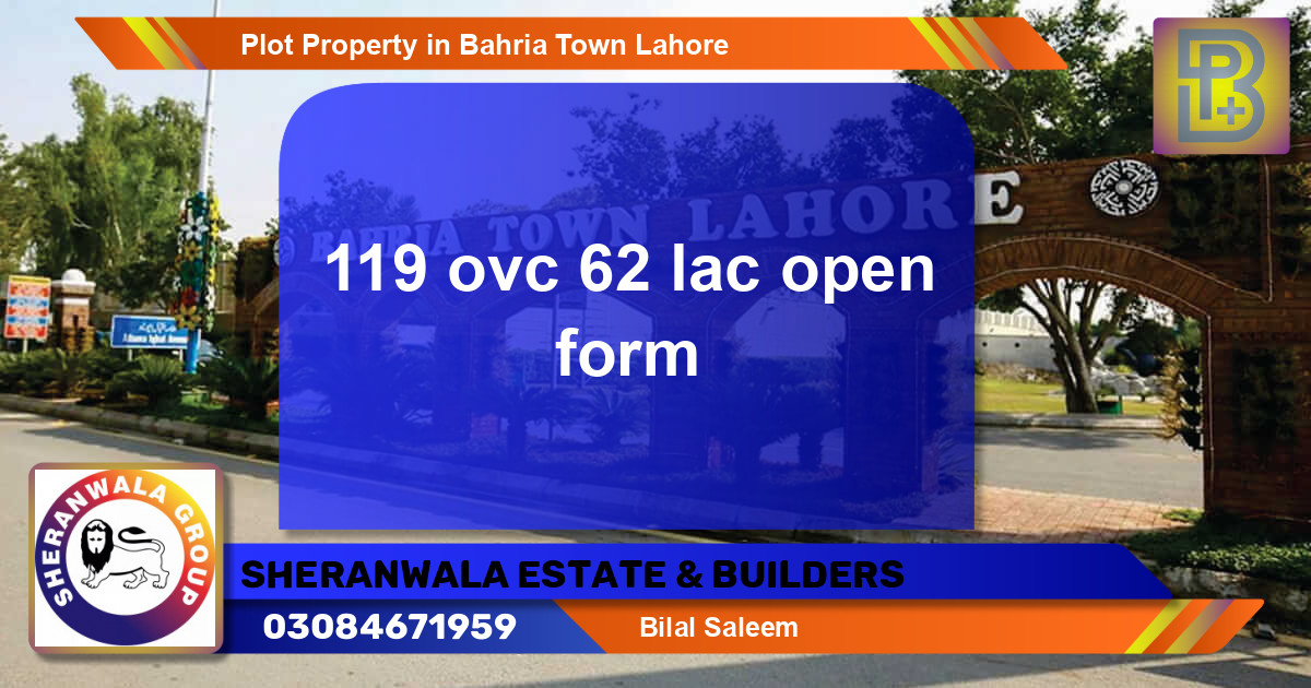 Residential Plot for Sale in Bahria Town, Lahore - (BP-47020)