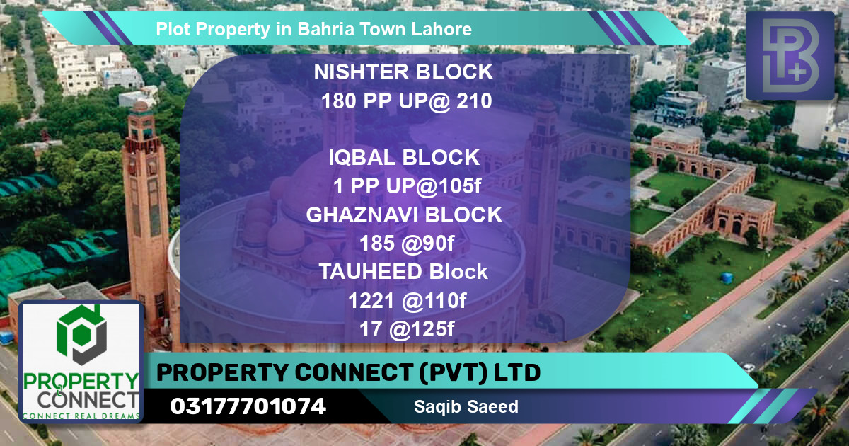 Residential Plot for Sale in Bahria Town, Lahore - (BP-47369)