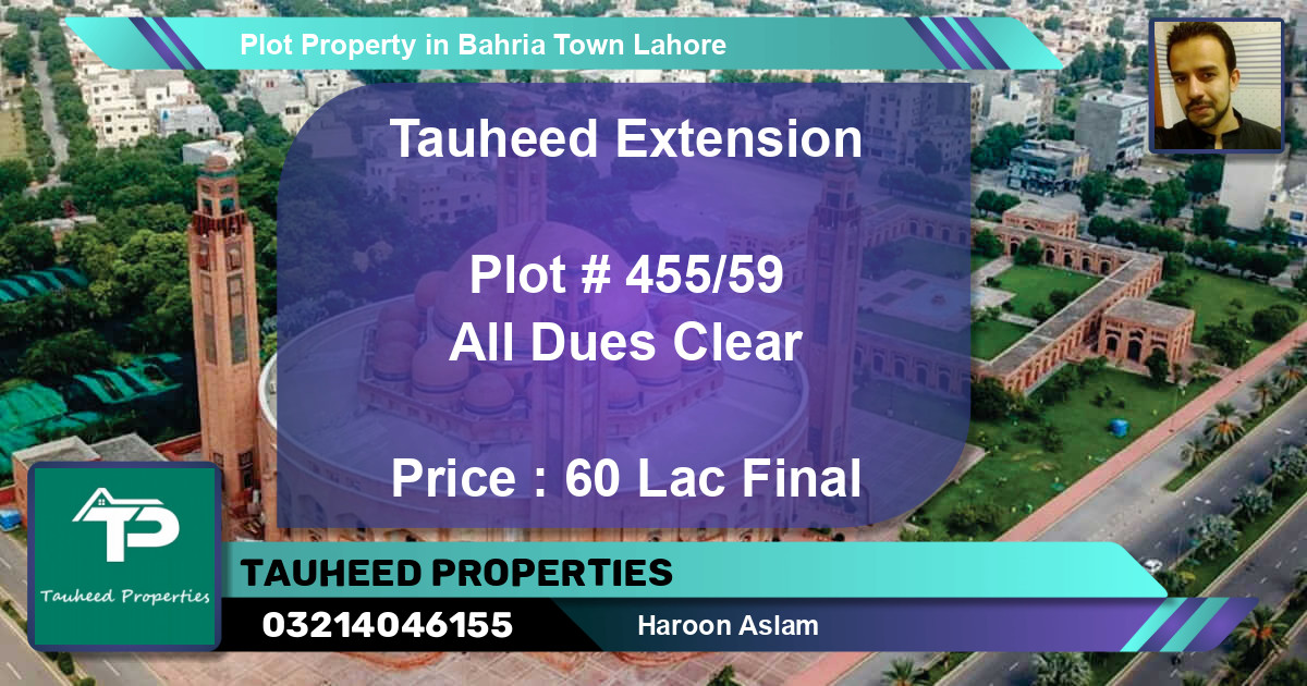 Residential Plot for Sale in Bahria Town, Lahore - (BP-47372)