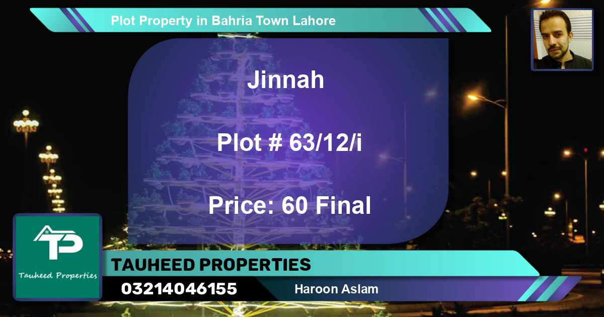 Residential Plot for Sale in Bahria Town, Lahore - (BP-47375)
