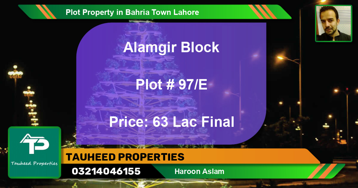 Residential Plot for Sale in Bahria Town, Lahore - (BP-47387)