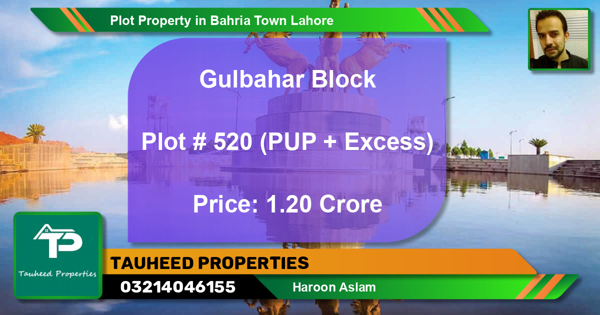 Residential Plot for Sale in Bahria Town, Lahore - (BP-47389)