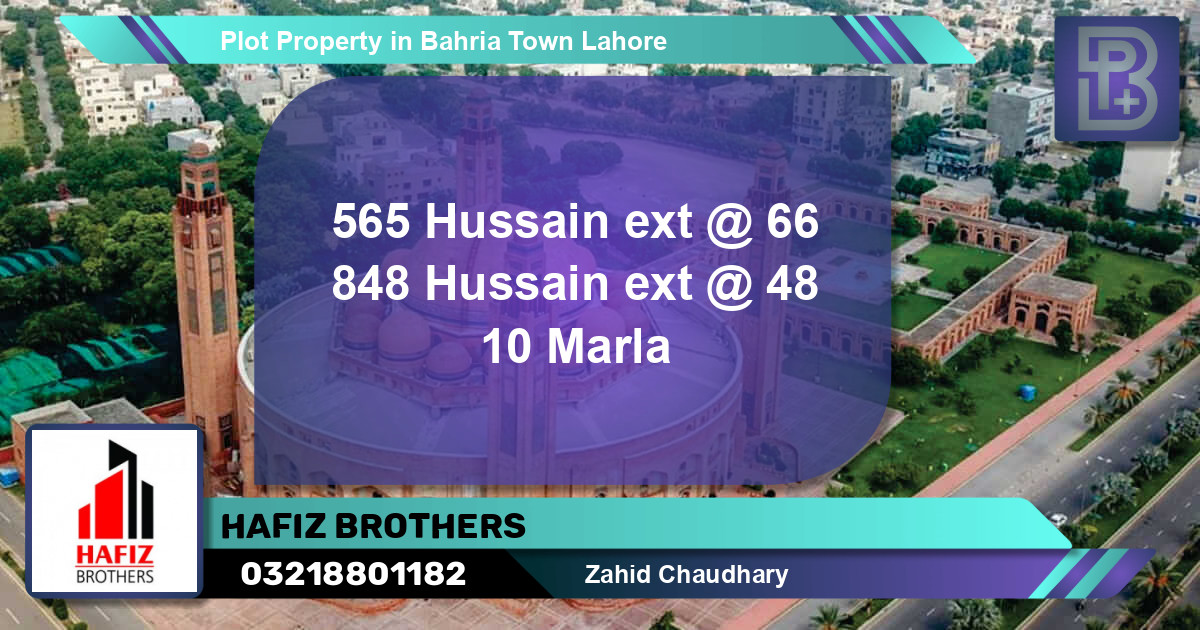 Residential Plot for Sale in Bahria Town, Lahore - (BP-47390)