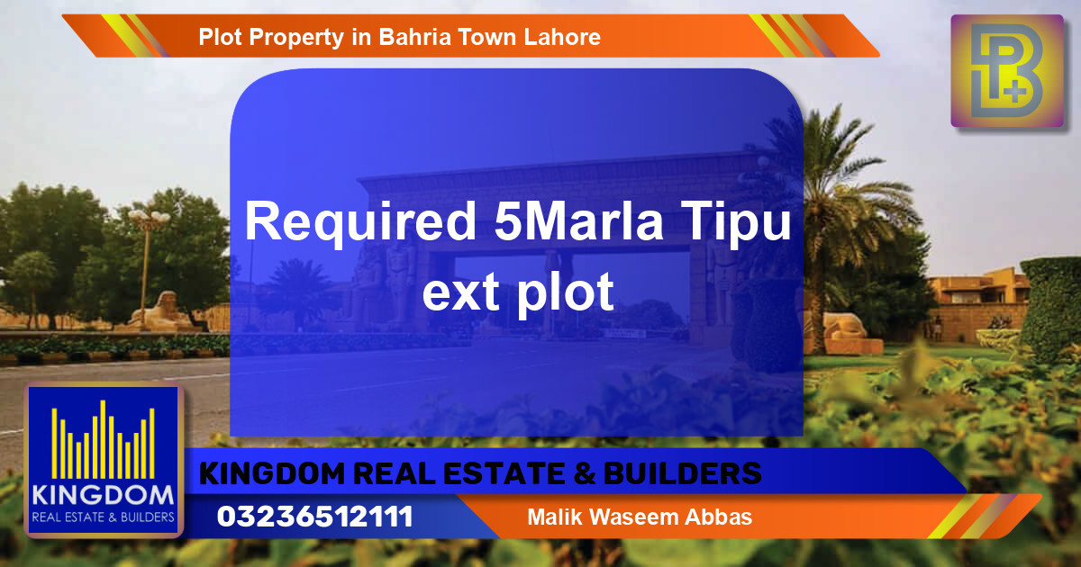 Residential Plot for Sale in Bahria Town, Lahore - (BP-47391)