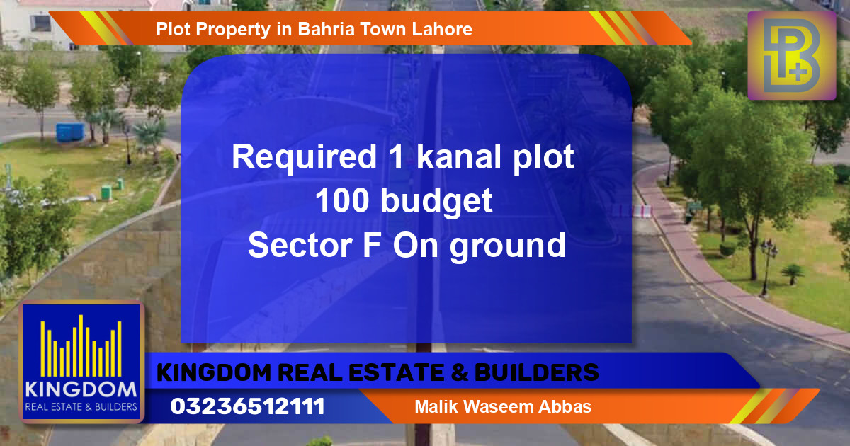 Residential Plot for Sale in Bahria Town, Lahore - (BP-47392)