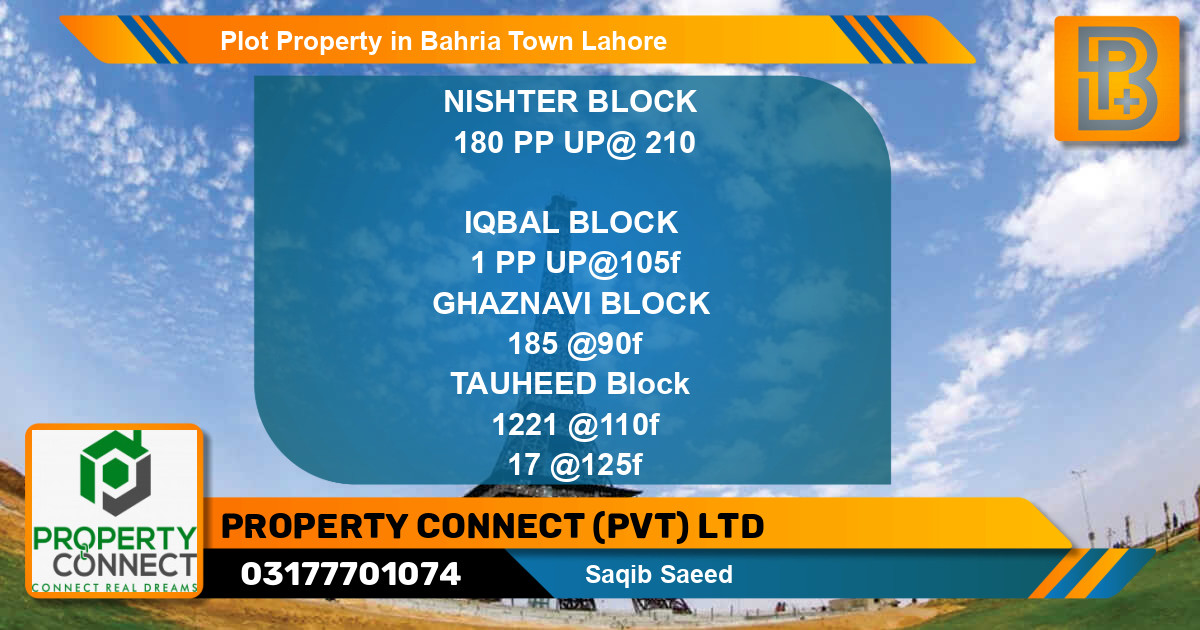 Residential Plot for Sale in Bahria Town, Lahore - (BP-47444)
