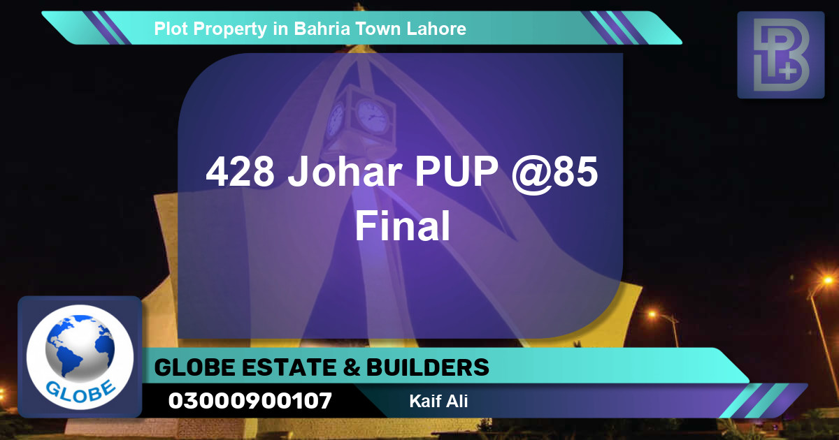 Residential Plot for Sale in Bahria Town, Lahore - (BP-47448)
