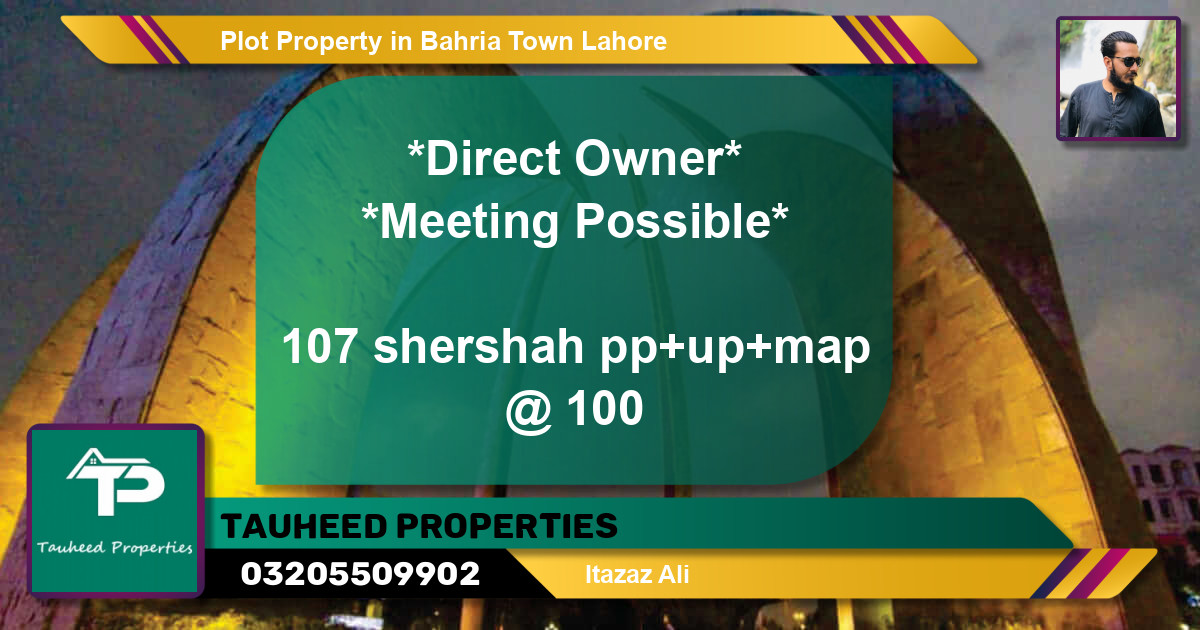 Residential Plot for Sale in Bahria Town, Lahore - (BP-47559)