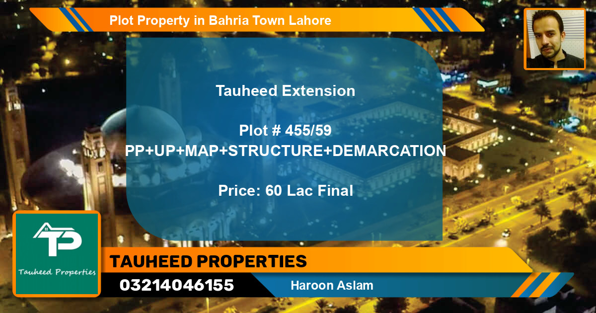 Residential Plot for Sale in Bahria Town, Lahore - (BP-47615)