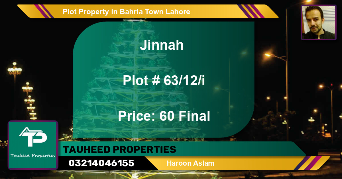 Residential Plot for Sale in Bahria Town, Lahore - (BP-47643)