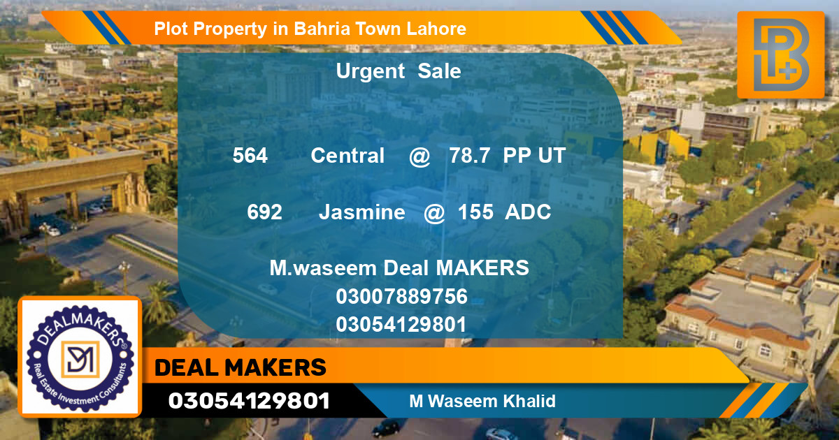 Residential Plot for Sale in Bahria Town, Lahore - (BP-47663)