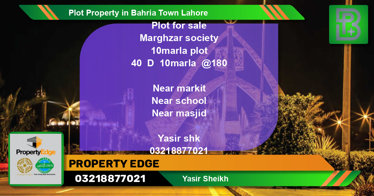 Residential Plot for Sale in Bahria Town, Lahore - (BP-47829)