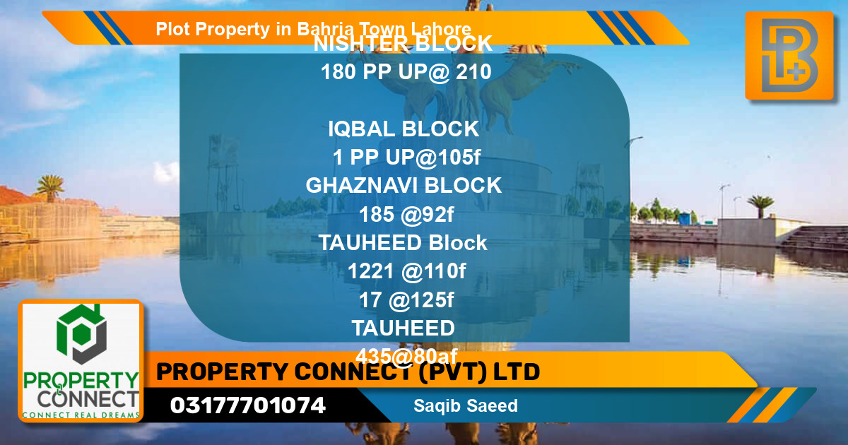 Residential Plot for Sale in Bahria Town, Lahore - (BP-47887)
