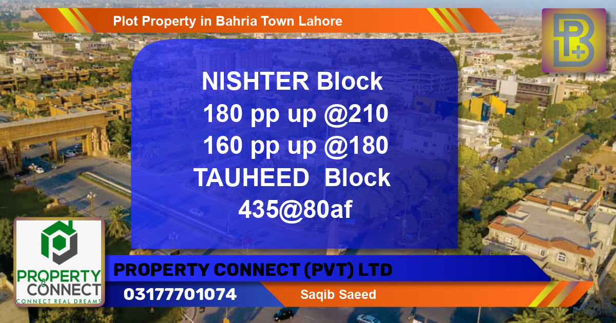 Residential Plot for Sale in Bahria Town, Lahore - (BP-47895)