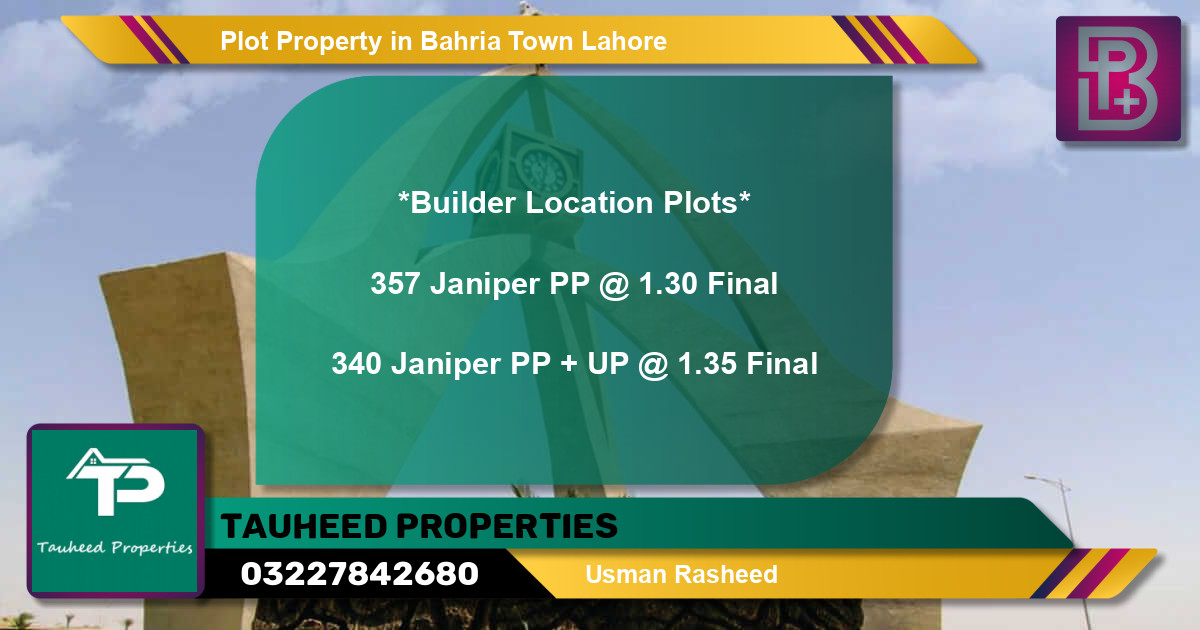 Residential Plot for Sale in Bahria Town, Lahore - (BP-47929)